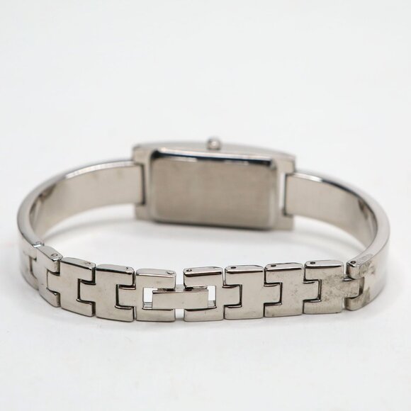 Lise Watier Neiges Delicate Silver Tone Rectangular Watch Dress Swiss Movt - Picture 5 of 10